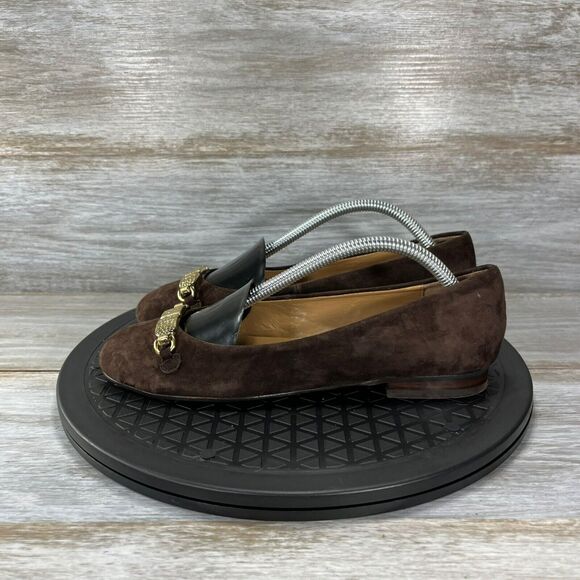 Talbots Women's Brown Suede Slip On Flats Size 5.5 - Picture 1 of 9